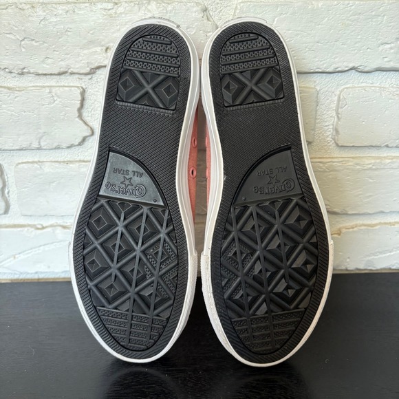 NWOT Converse All Star Pink Sparkly Lace Up Sneaker Junior Size 4, Women's 6 - Picture 7 of 8